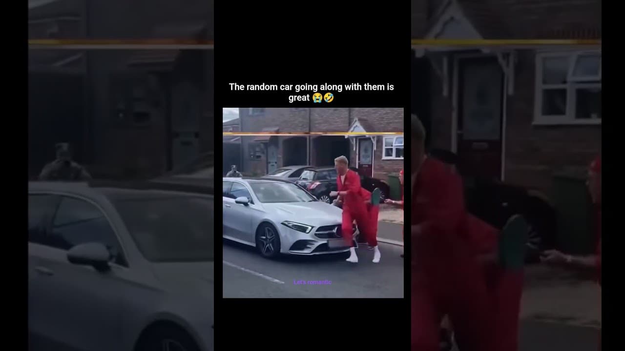 The random car going along with them is great 😭🤣 #memes #funny #friends #fun