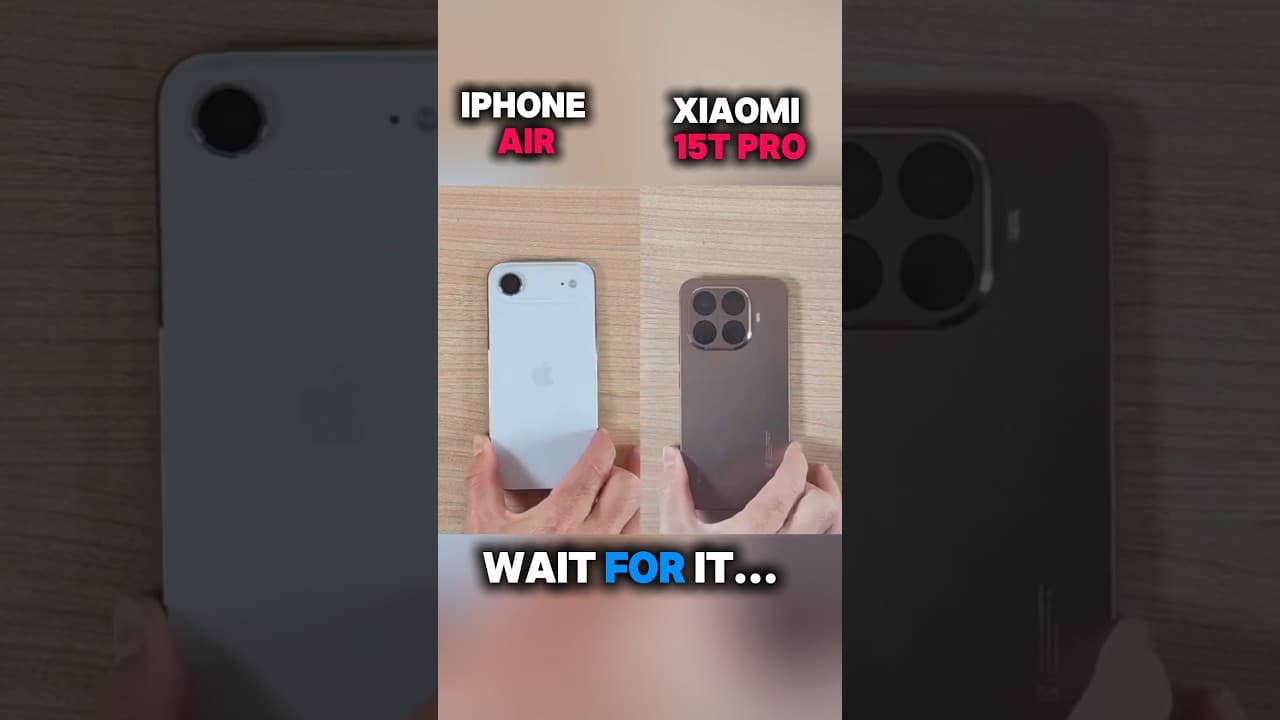 🔥 iPhone Air vs Xiaomi 15T Pro – BATTERY WAR! 🔋⚡#BatteryTest #iPhone17 #FAKEIPHONEEXPOSD
