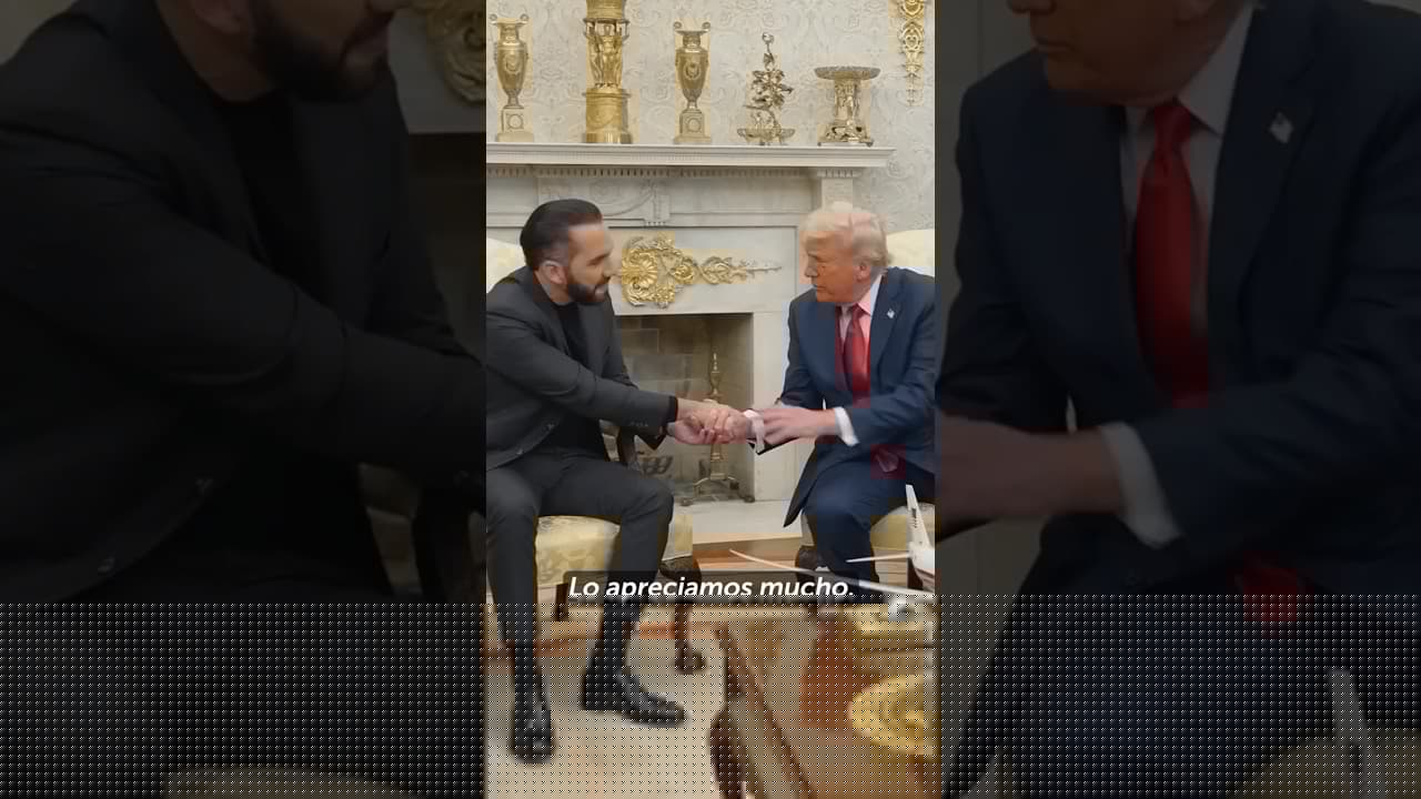 Donald Trump 🇺🇸 Hosts President Nayib BUKELE of El Salvador 🇸🇻 for a Meeting at the White House