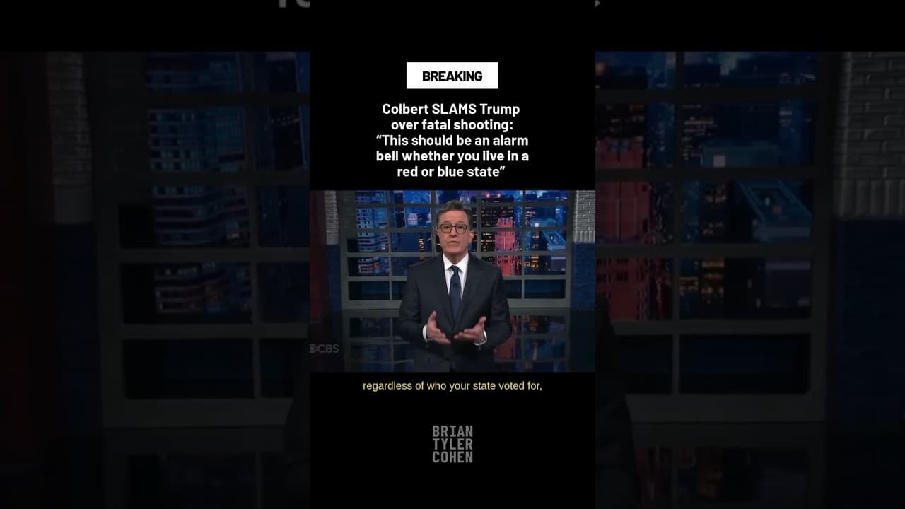 Colbert SLAMS Trump over fatal ICE shooting