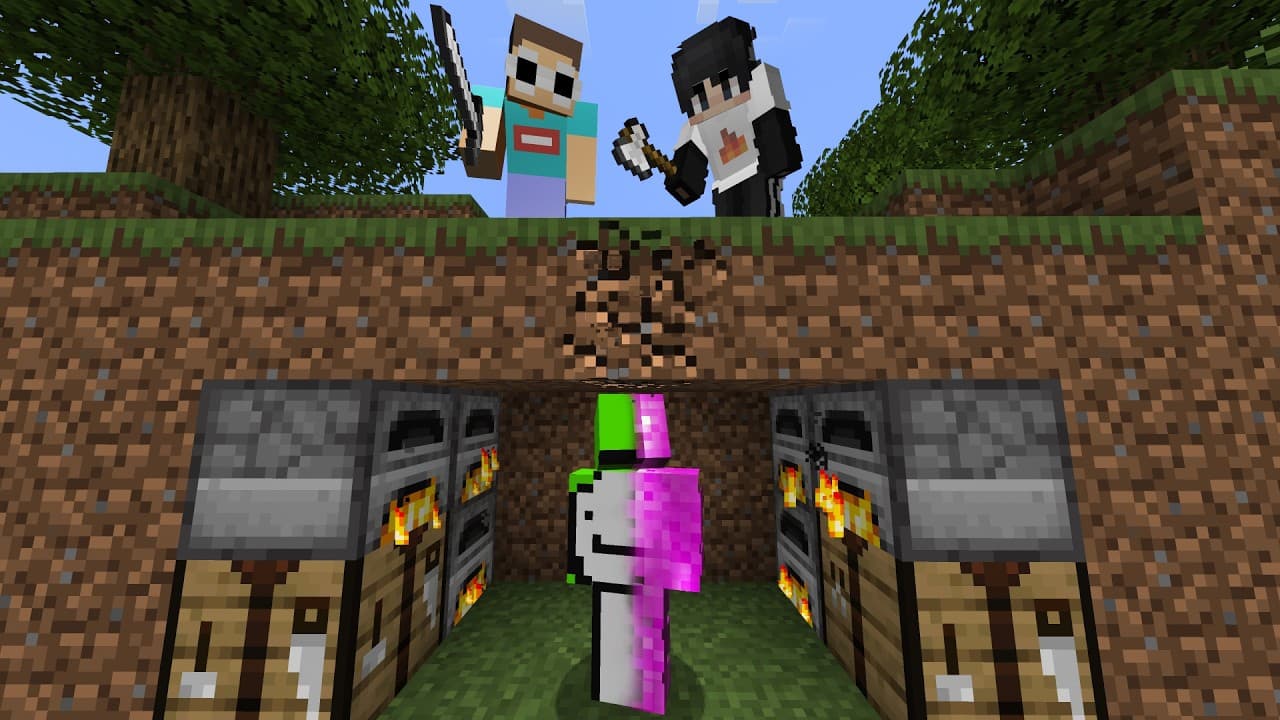 Minecraft Speedrunner Swap VS 2 Hunters