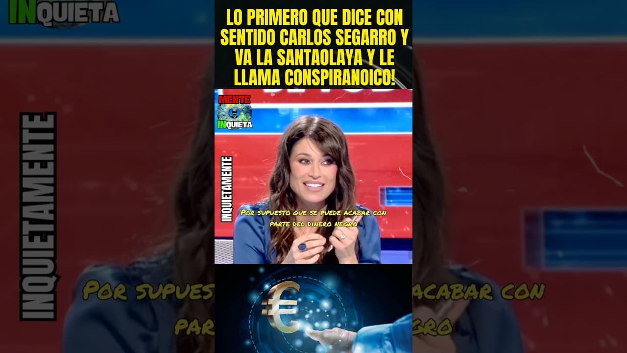 LO PRIMERO QUE DICE EN DIRECTO CON SENTIDO CARLOS SEGARRO Y SANTAOLAYA LO LLAMA CONSPIRANOICO