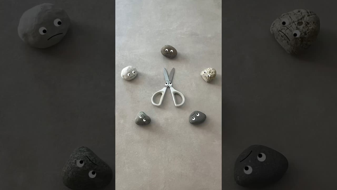 Surrounded! But…🪨✂️🪨#rockpaperscissors