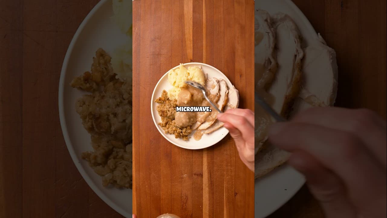 3 levels of thanksgiving leftovers