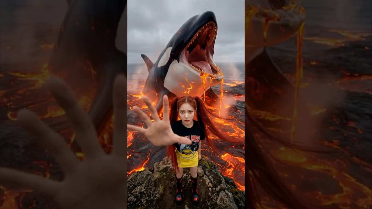 Kpop Demon Hunters Throw Themselves Into a Giant Animal’s Mouth🐊