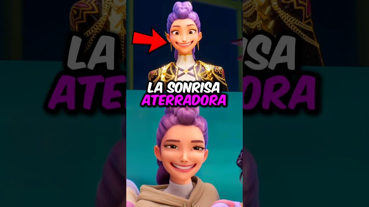 ¿Notaste esta SONRISA Aterradora de Rumi y Jinu? en Las Guerreras K-pop 🤯