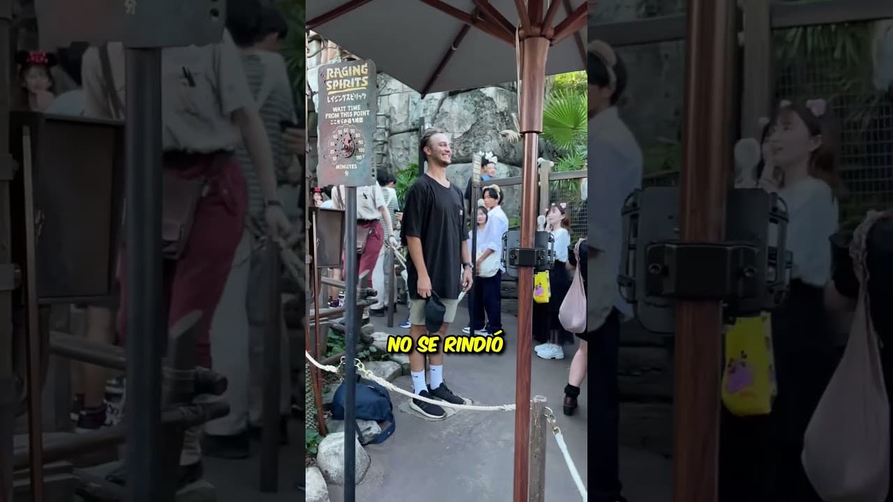 Este chico era muy alto para subir a la montaña rusa