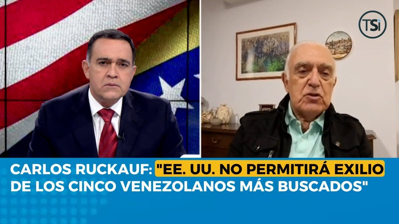 Carlos Ruckauf: "EE. UU. no permitirá exilio de los cinco venezolanos más buscados"