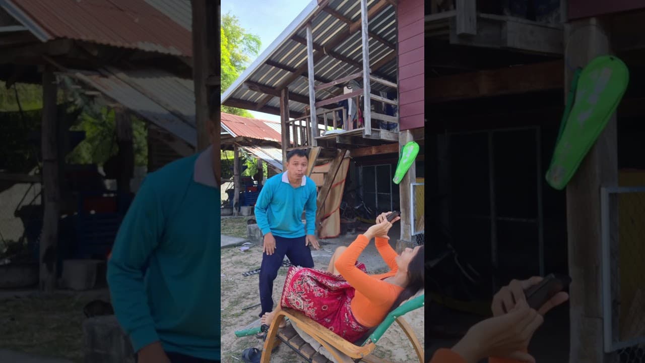 ลมแรงมาก #funny #shortvideo #comedy