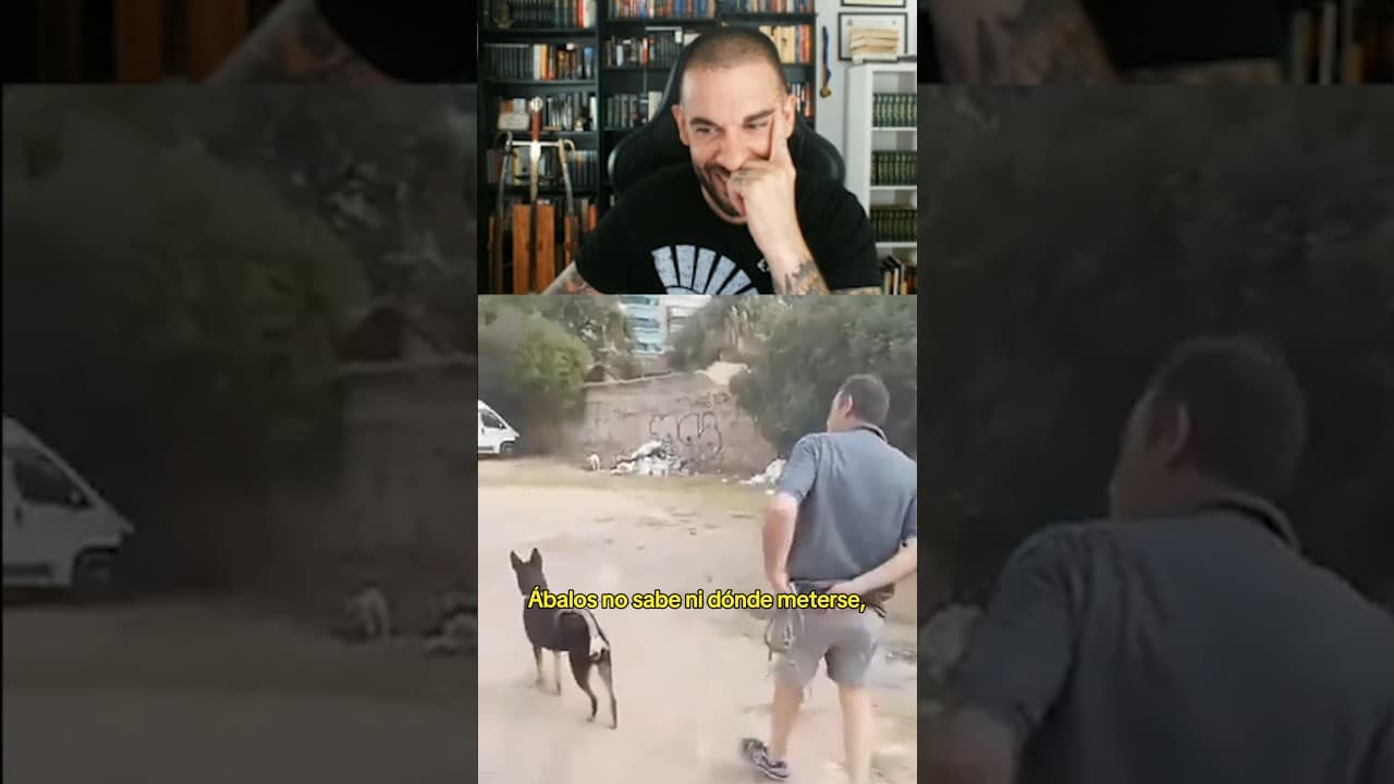 Graban a Ábalos paseando a su perro