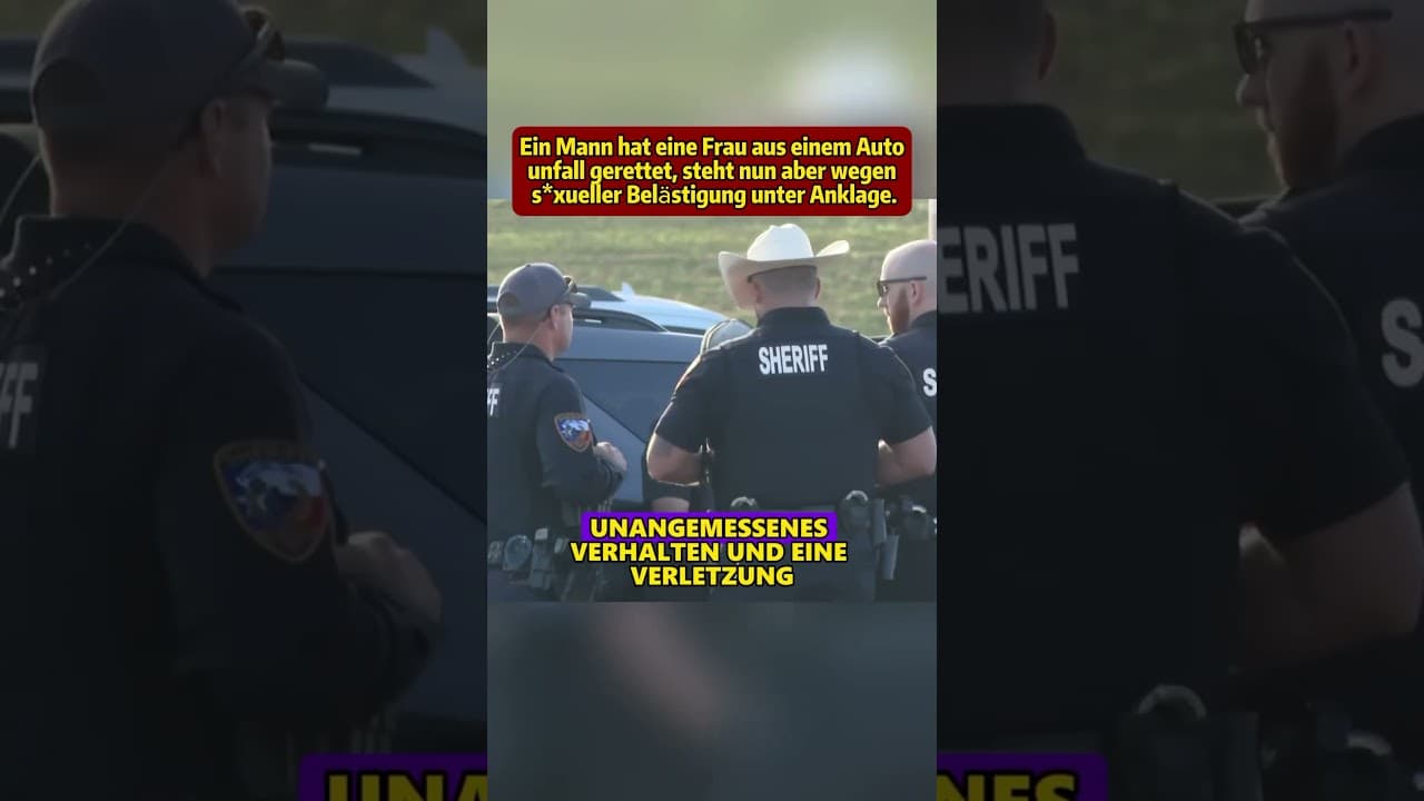 Mann nach Rettung aus Autounfall wegen s*xueller Belästigung angeklagt.#shorts #news #fyp #foryou