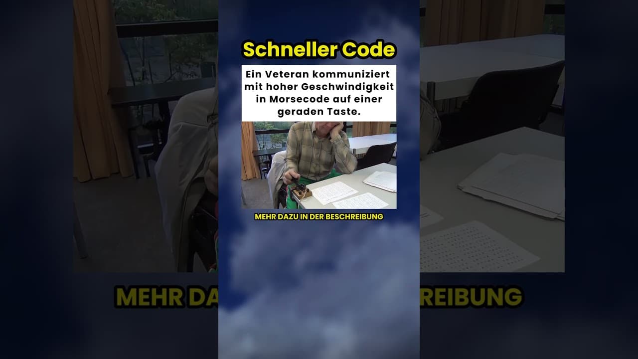 Veteran kommuniziert in Hochgeschwindigkeits-Morsecode ⚡