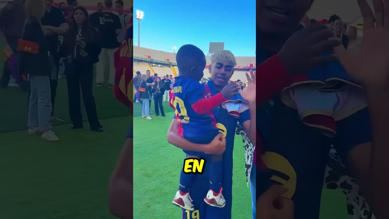 Deze beroemde speler nam zijn kleine broertje mee.