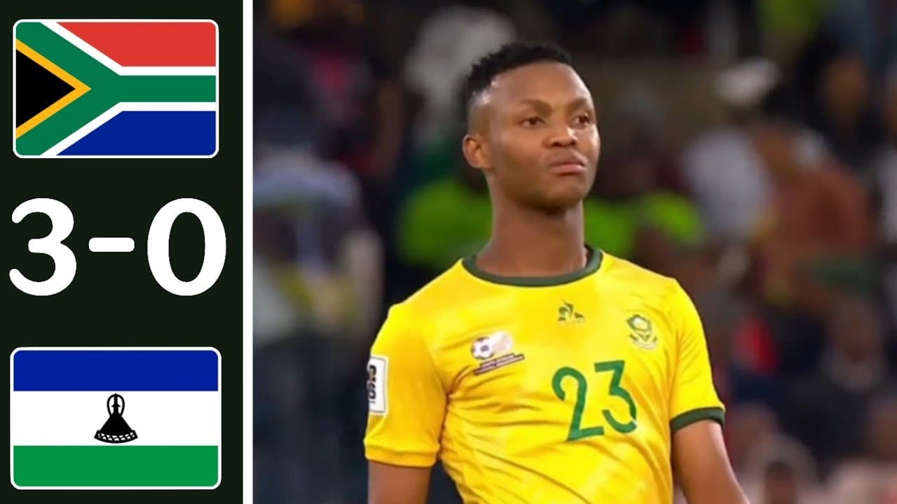 South Africa vs Lesotho Highlights All Goals 