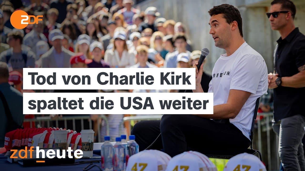 Stimmung in den USA nach Tod von Charlie Kirk aufgeheizt | ZDF-Mittagsmagazin