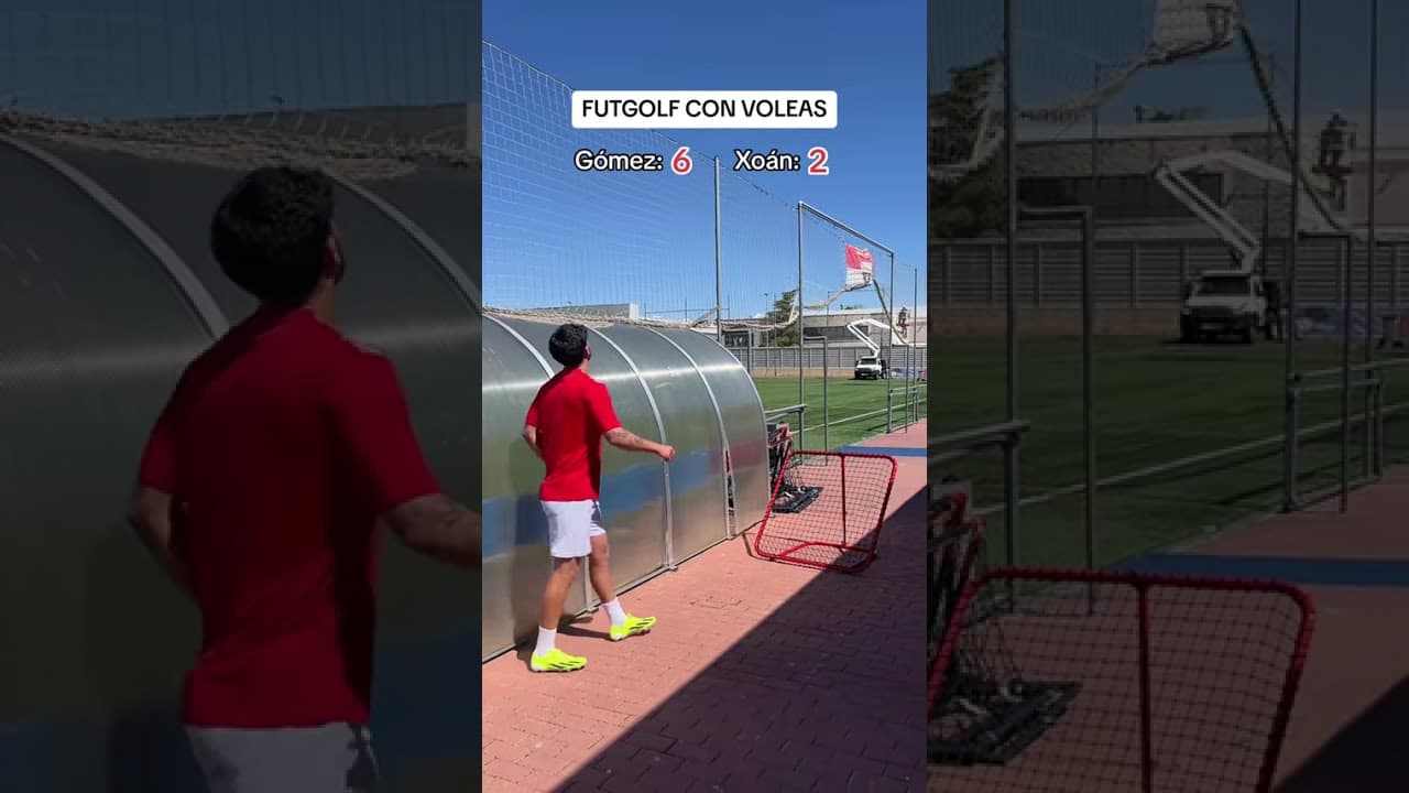 FUTGOLF solo de VOLEA vs GÓMEZ 🔥🎯 #shorts #futbol