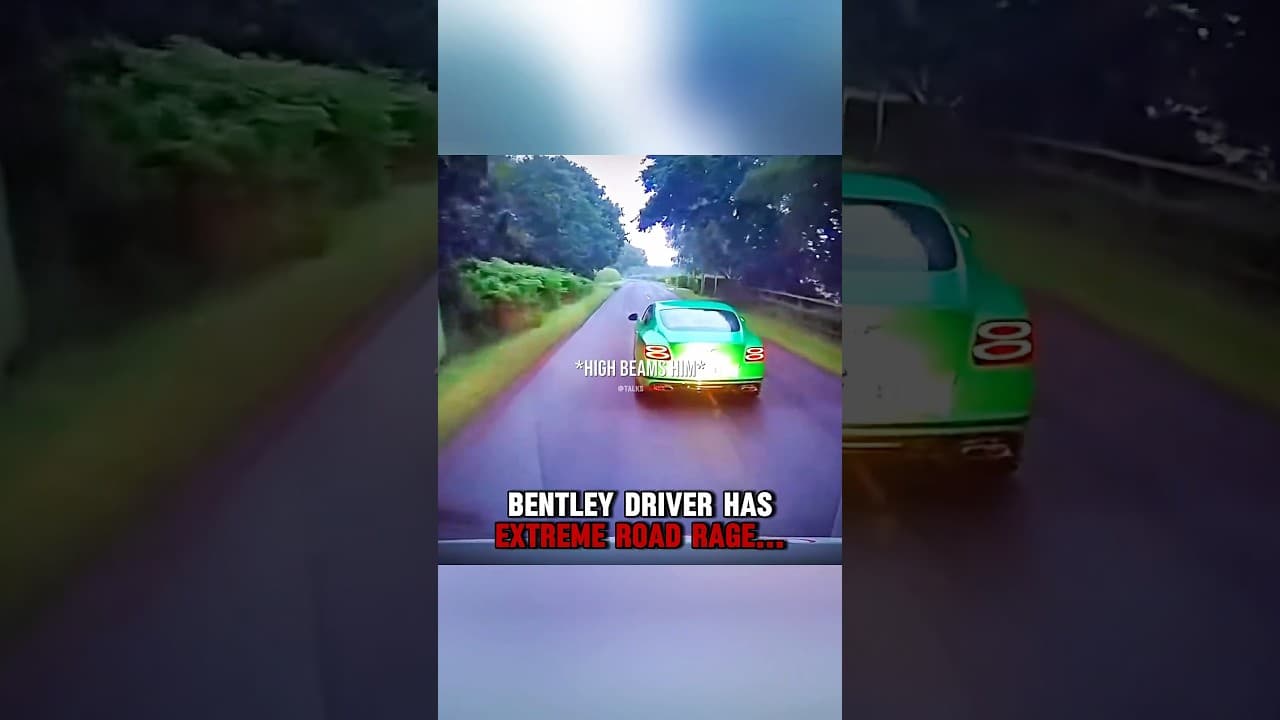 Bentley driver has EXTREME road rage‼️🤯