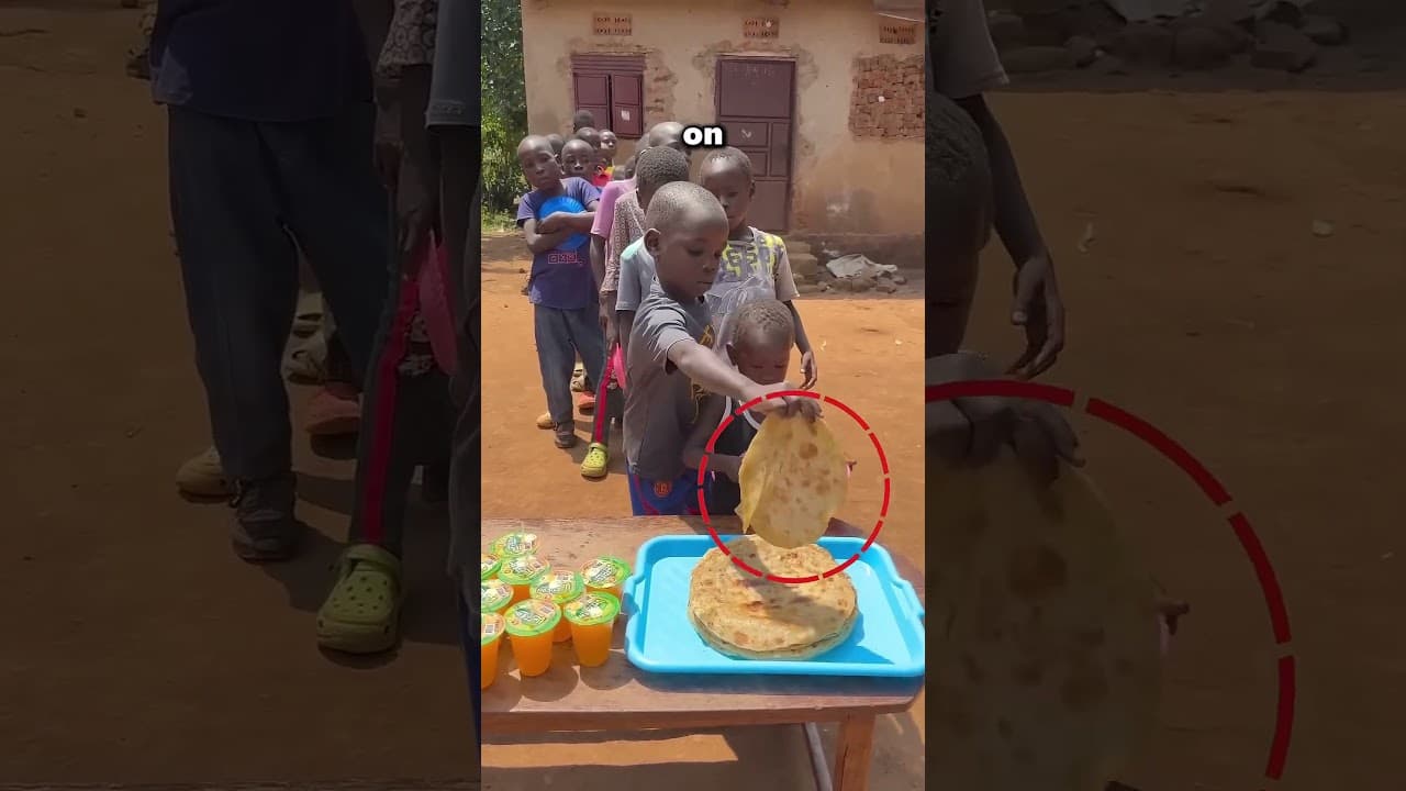This Older Kid Gave A Glass Of Juice To The Little Kid ❤️