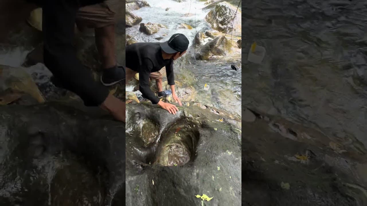 Wow amazing piled up of gold beads on the stone dimple🧽😱#stone #gold #shorts #fyp