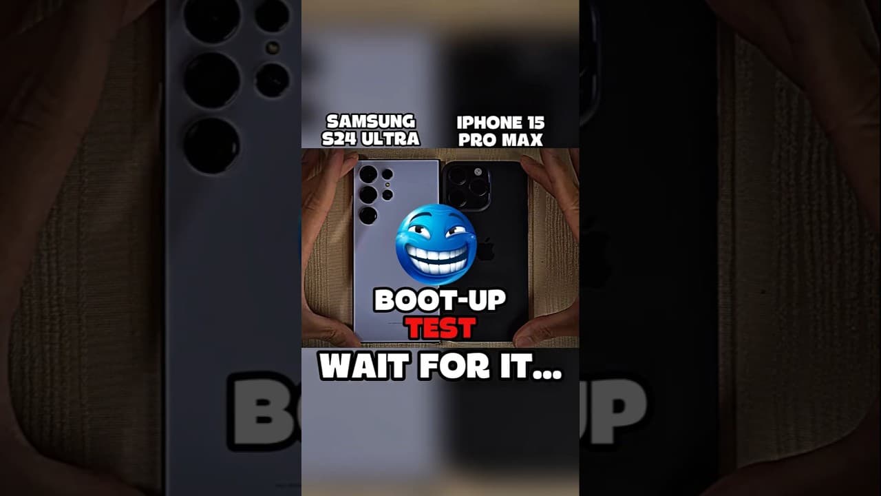 💀SAMSUNG S24 ULTRA VS IPHONE 15 PRO MAX📱 BOOT-UP TEST!!💀#samsung#iphone#shorts#BOO-UP
