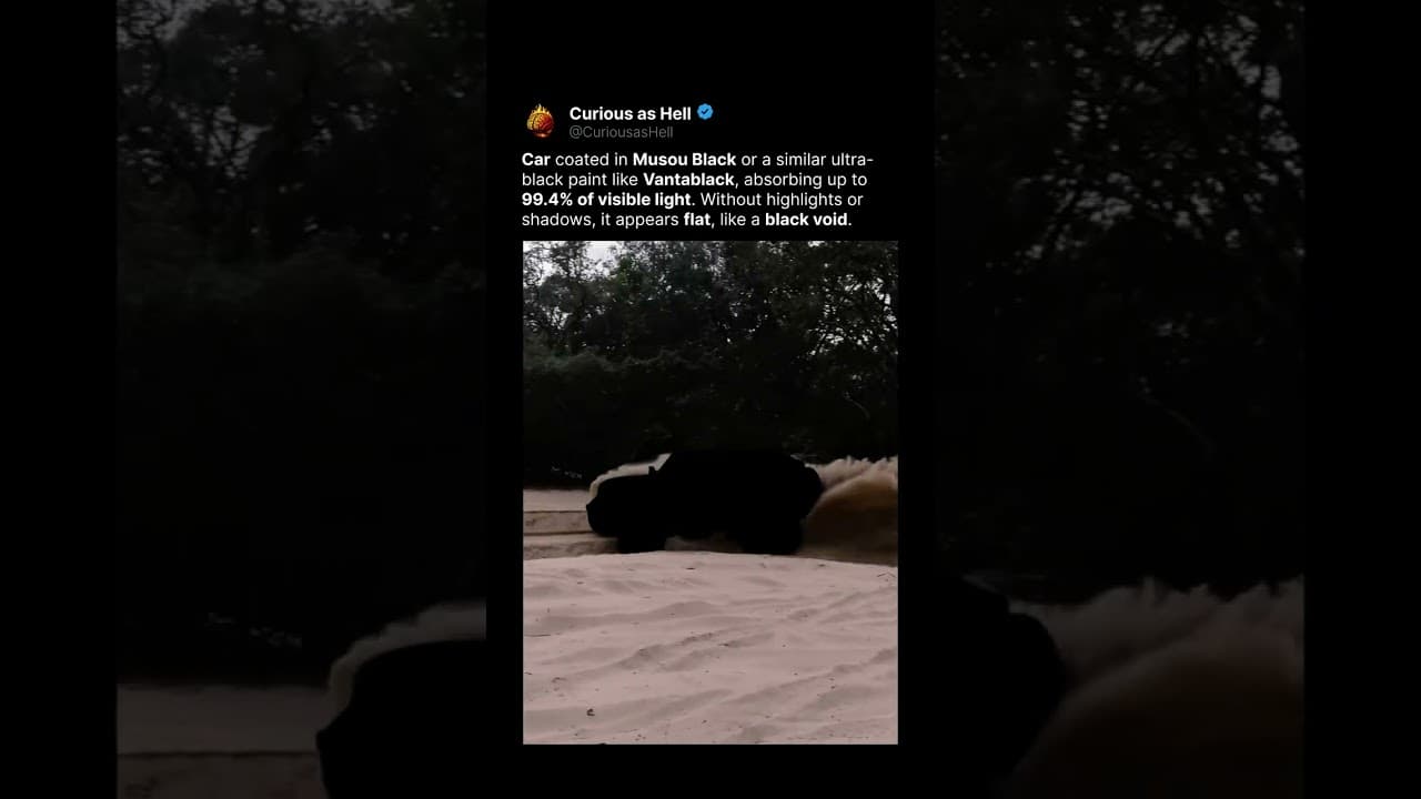 The Car That Looks Like a Black Hole 🕳️