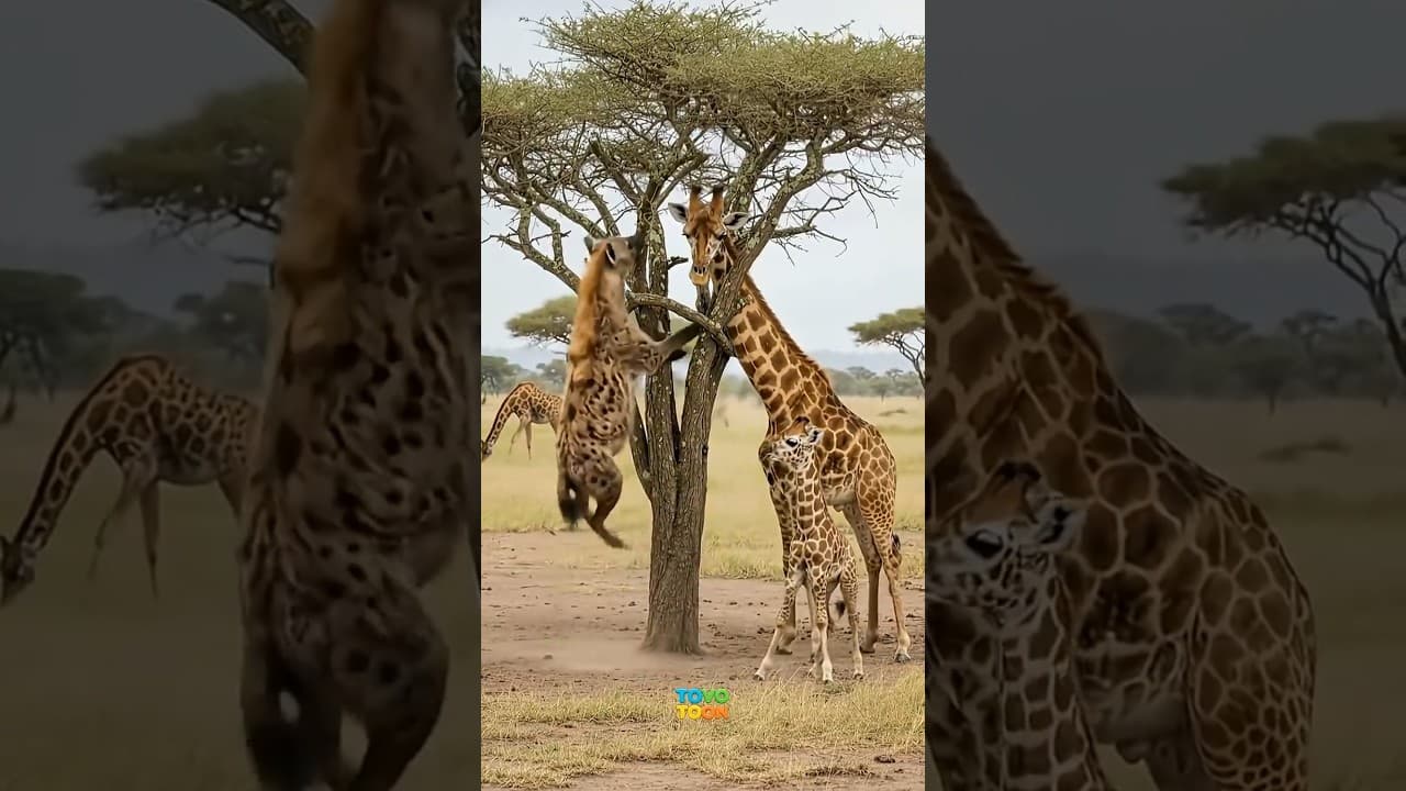 린카 생존 전쟁! 아기 지키려는 기린 엄마의 처절한 사투! #wildliferescue #wildlife