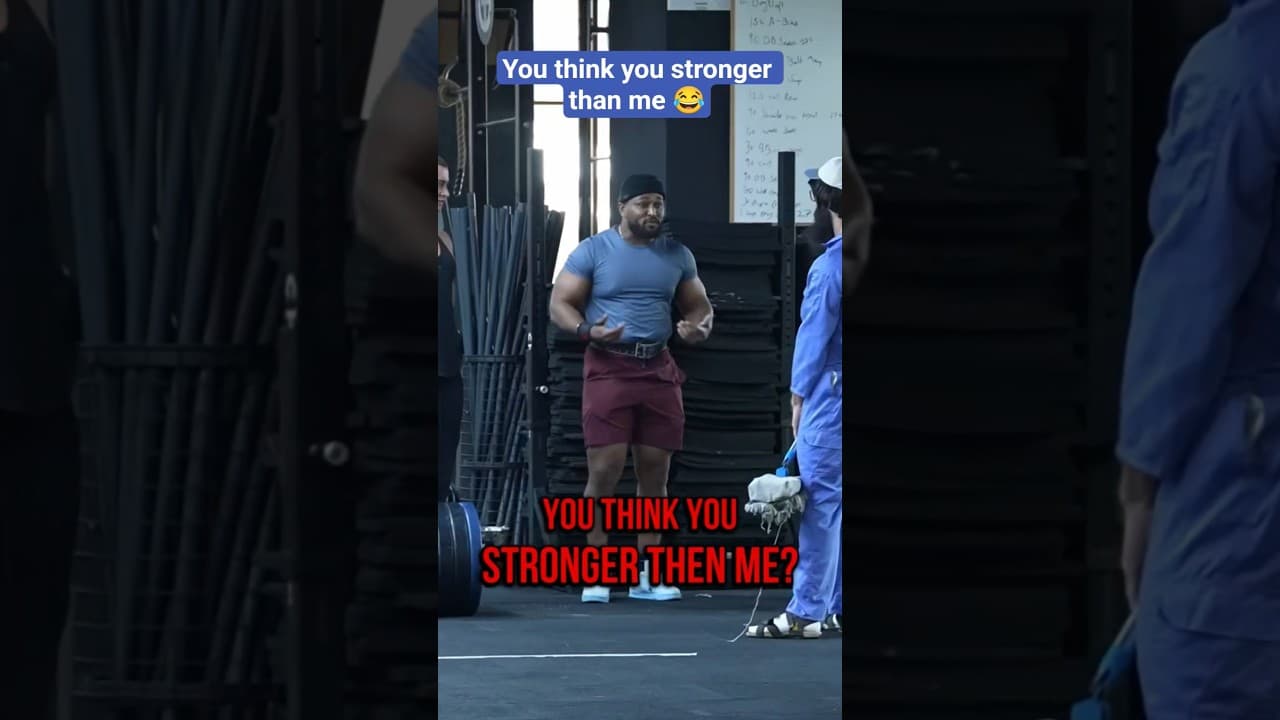 You think you stronger than me 😂 Anatoly