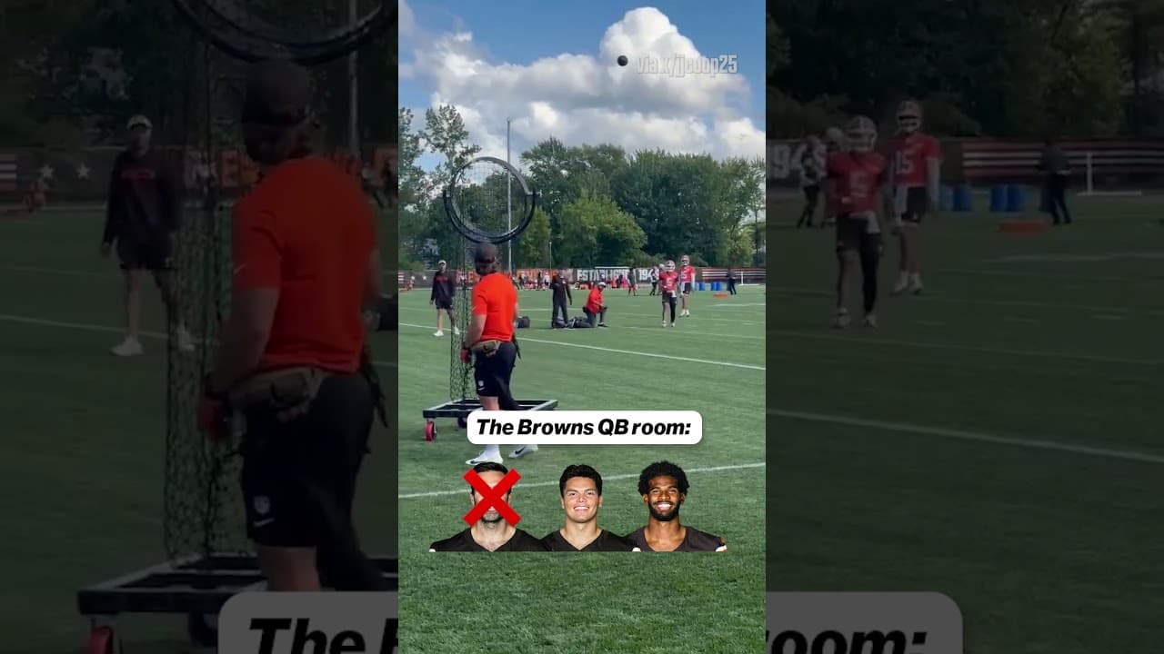 Cleveland’s QB Situation Be Like… 😂🏈