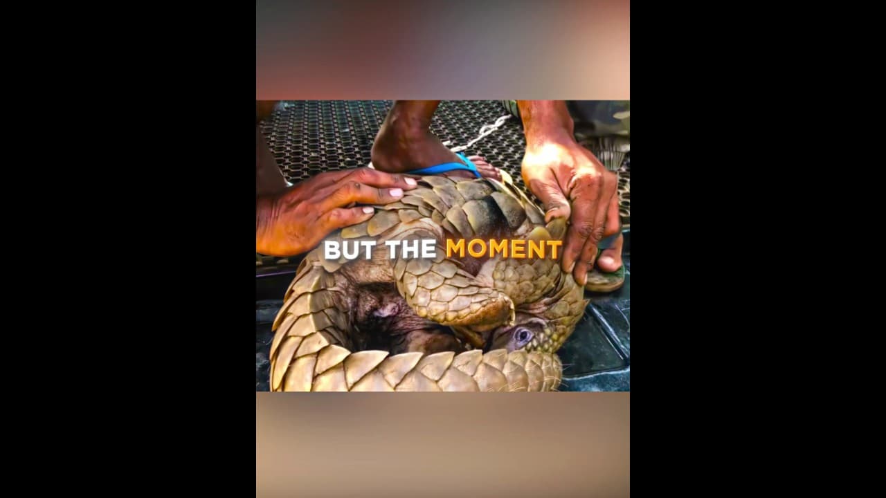 This Pangolin Was GIVEN A Second Chance At Life 💜🐾 #shorts