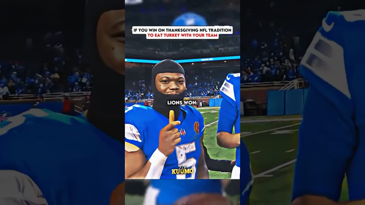 Lions Had a Feast on thanksgiving, but He got nothing 💔😢 #shorts #nfl