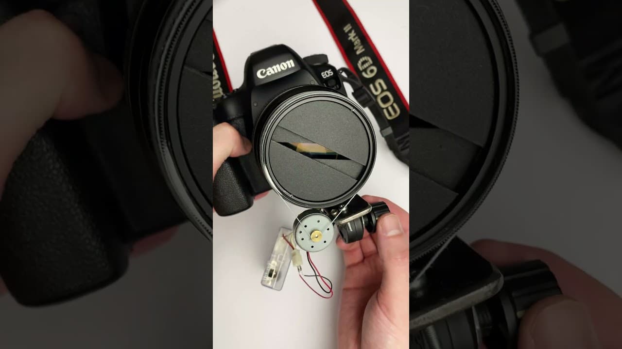 I Built a Rotating Filter Where One Slit Spins and the Other Stays Still #diy #filmmaking #creative