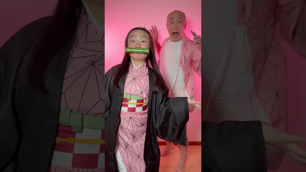 混ぜたら🩷Nezuko #demonslayer #cosplay #shorts