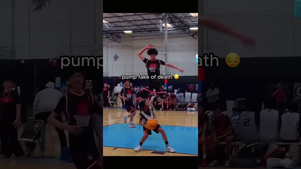 Real pump fake of death 💀 #basketball