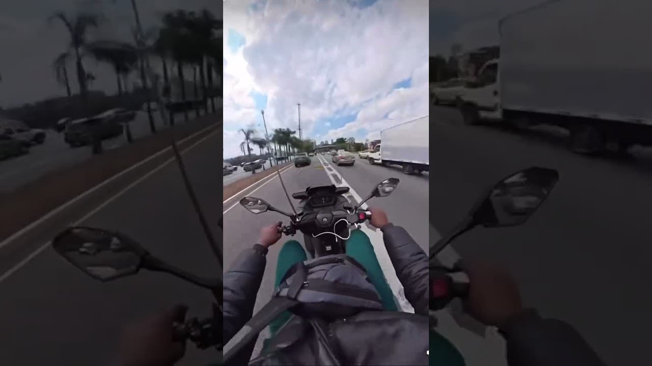 Câmera registra furto de celular em moto #moto #motoqueiro #revolta #pm #policia #shorts #papamike