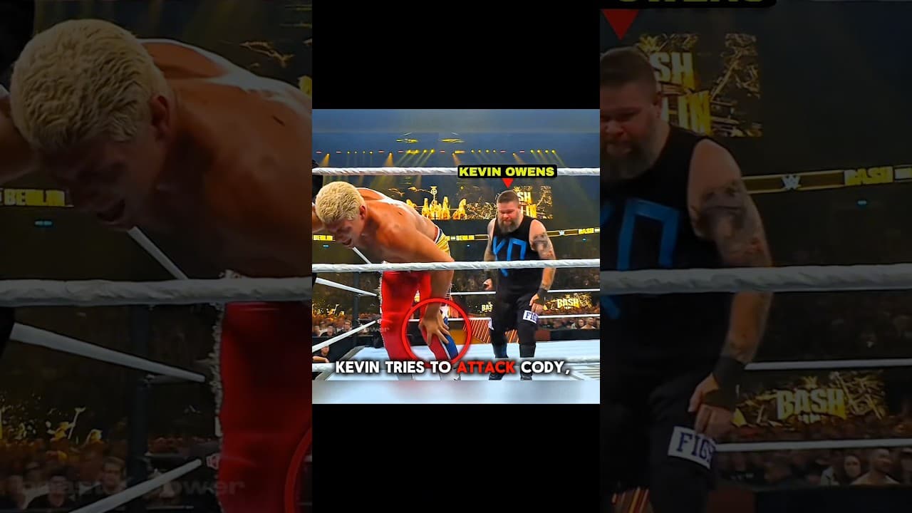 Kewin owens shows mercy to Cody rhodes 😊💙