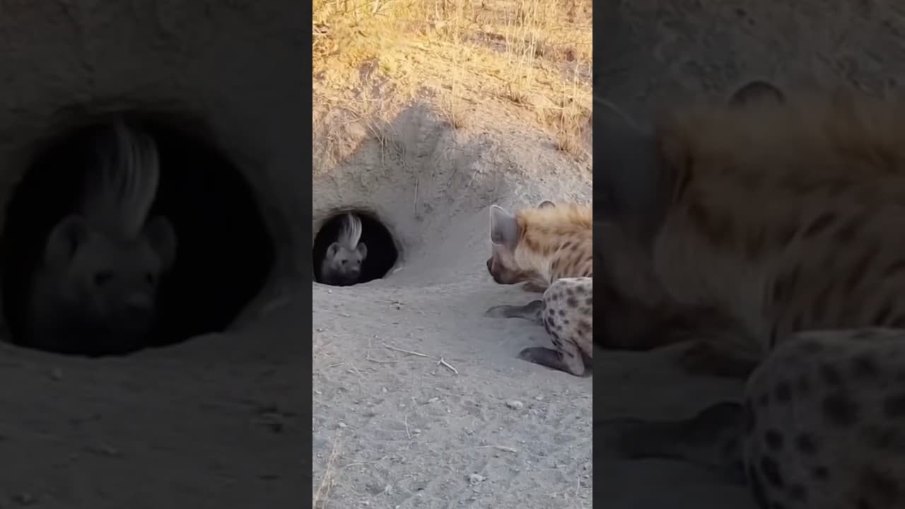 Hyena vs Porcupine: Predator's Painful Mistake! 🐆💥😱 लकड़बग्घा बनाम साही #wildlife #viral #animals