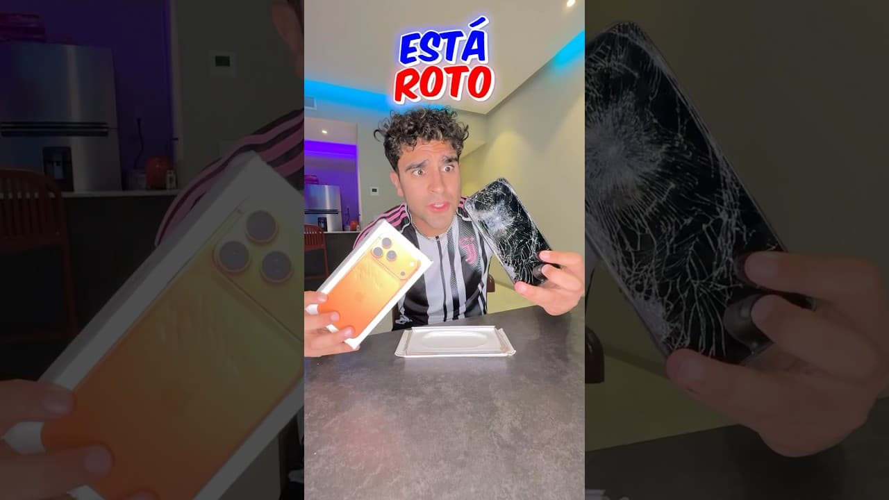 El nuevo IPhone 17 me llegó roto!😱😰🤯😭