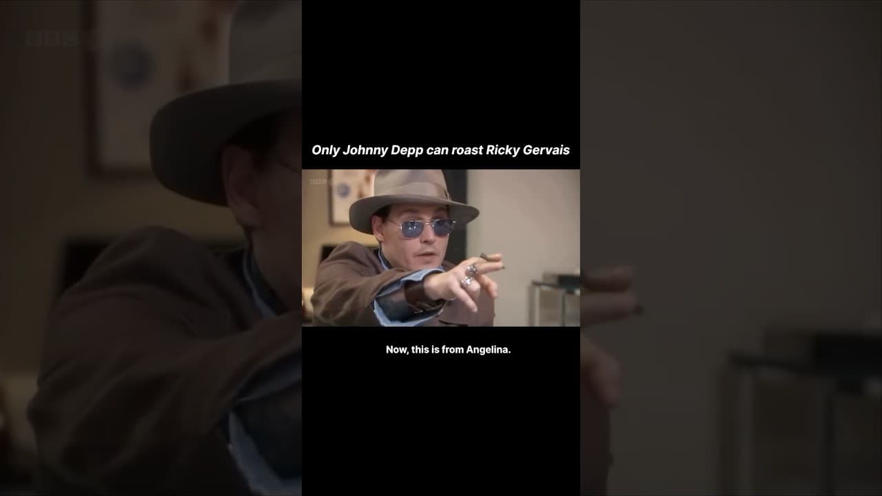 Johnny Depp roasts Ricky Gervais 😱 Fun fact: Ricky wrote these jokes — which makes it even funnier.