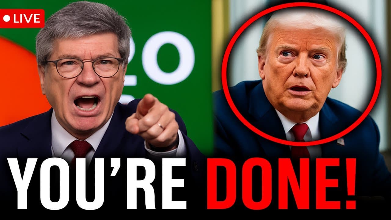 Jeffrey Sachs ROASTS Trump for Skipping the G20 Summit in South Africa!