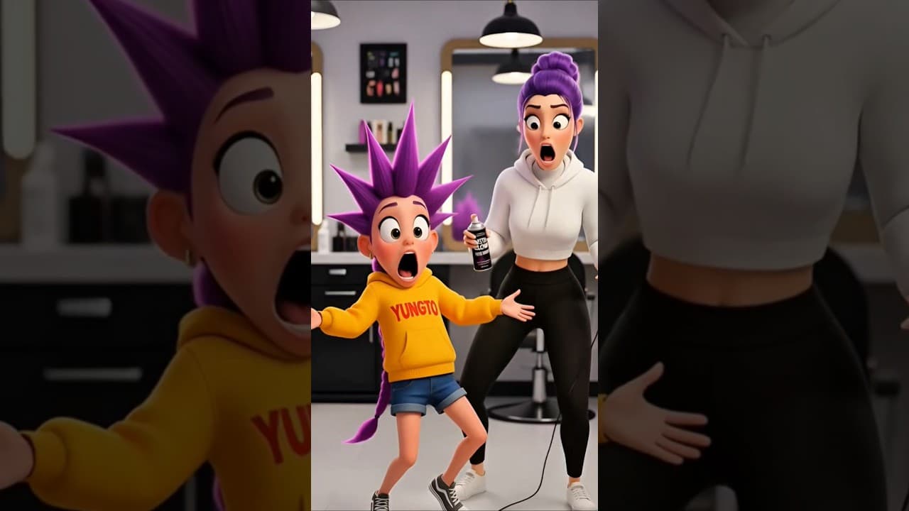 😱Rumi Joined the Longest Hair Challenge !😱 (Rumi, zoey, Mira)  Kpop demon hunters #shorts #fyp #kpop