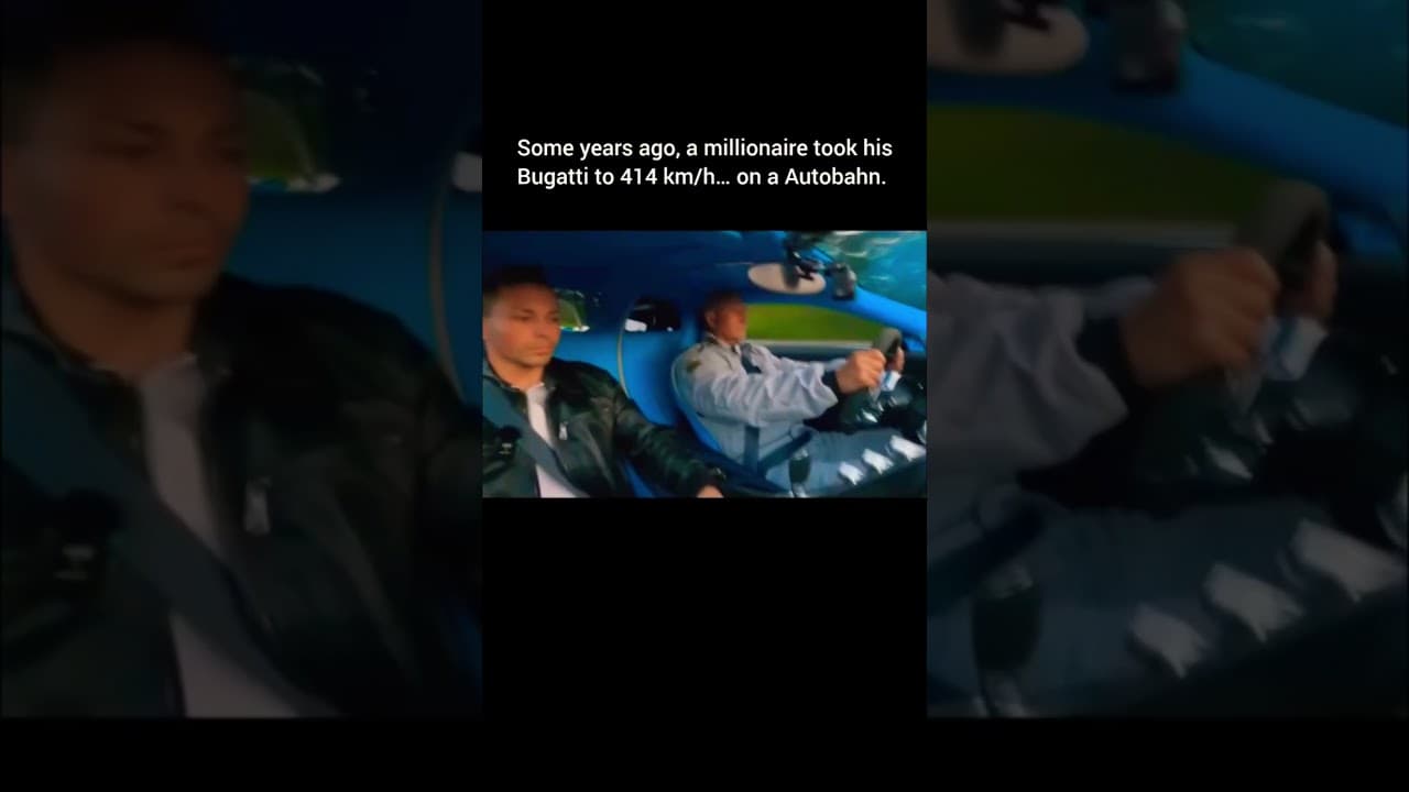 A millionaire drive bugatti at 414km/h 😳