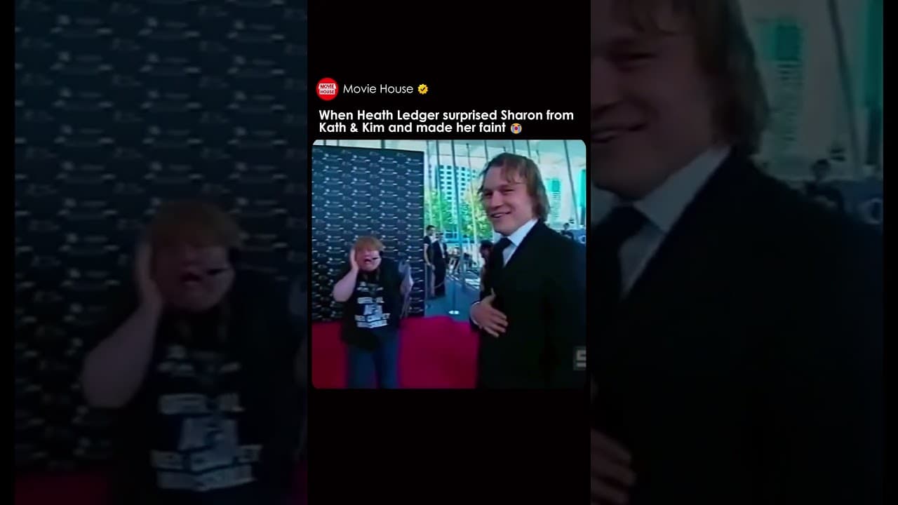 When Heath Ledger made her faint 😭