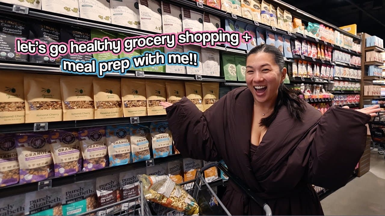 HEALTHY GROCERY SHOPPING HAUL + Meal Prep With Me!!