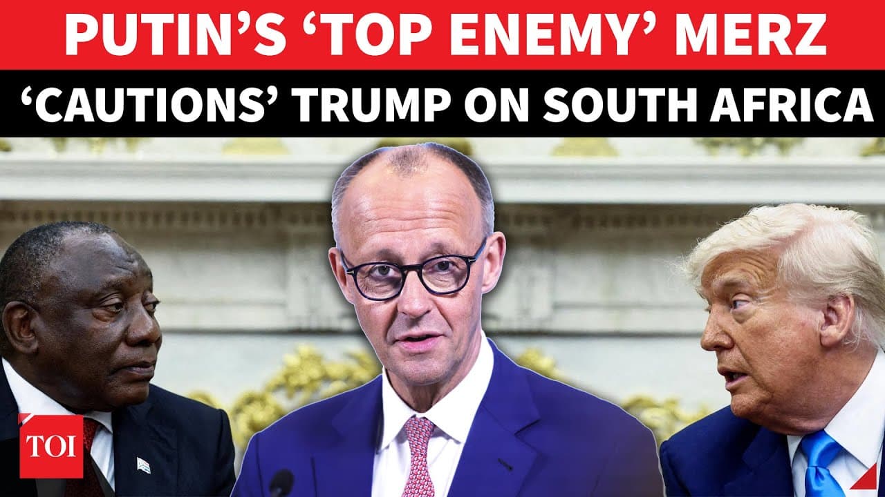 ‘Unnecessary US Surrender...’: Germany’s Merz Sends Rare Advice To Trump On South Africa G20 Ban
