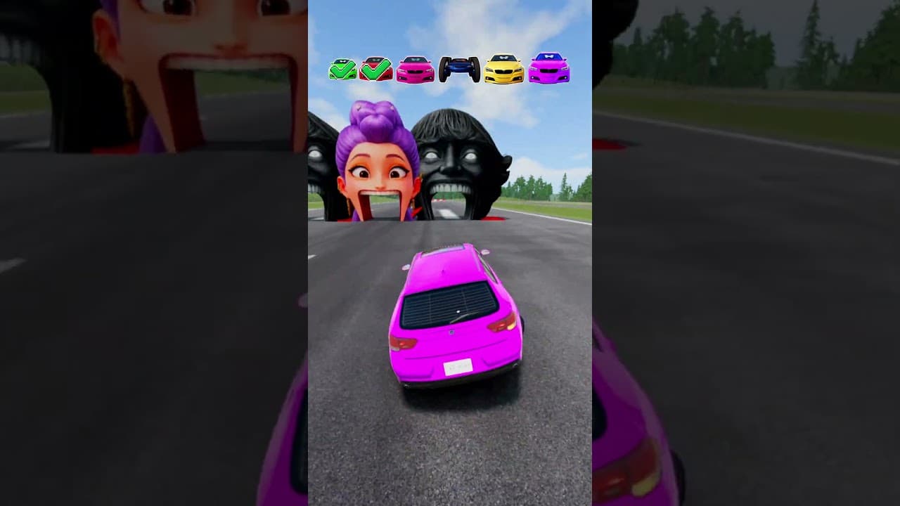 Big & Small Cars vs 67 X RUMI X 67  #beamng    #kpop