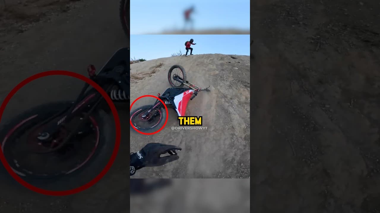 Biker Destroys Bike !😱