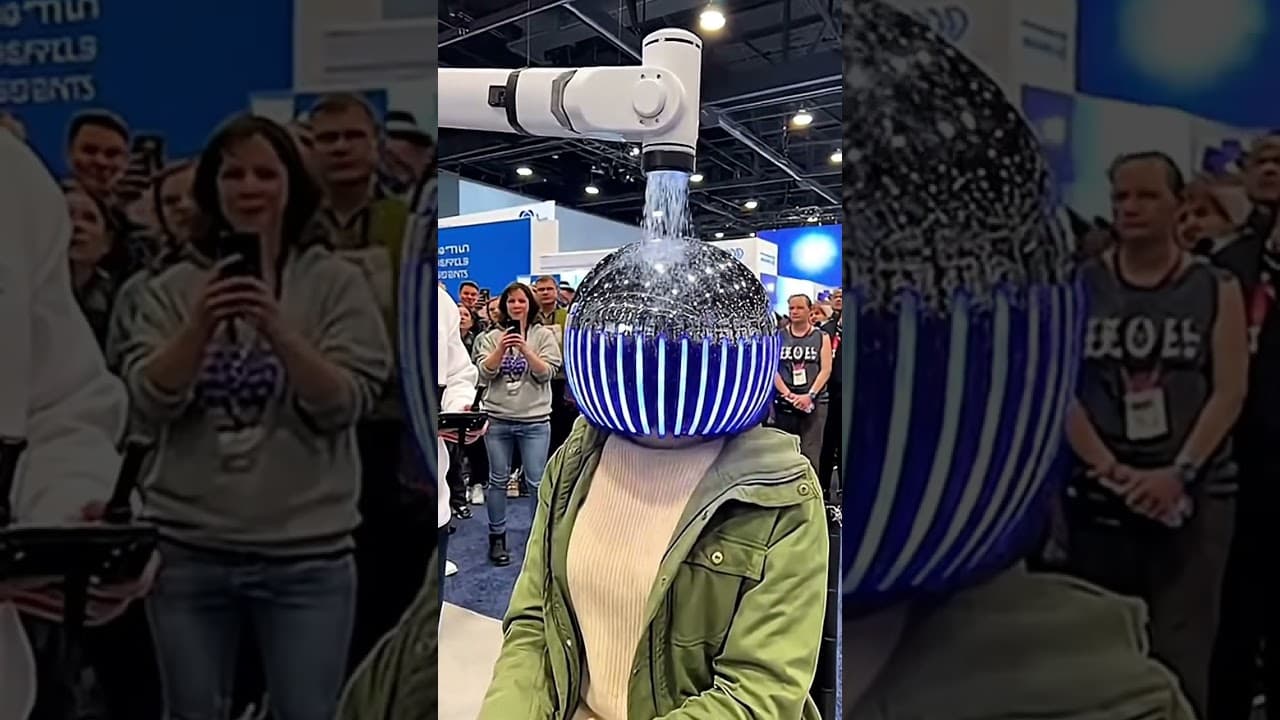 Dubai's Newest Al Salon Robot Will Shock You Al Instant Curl Machine 4.0💇🏼 Dubais Future Is Here #ai