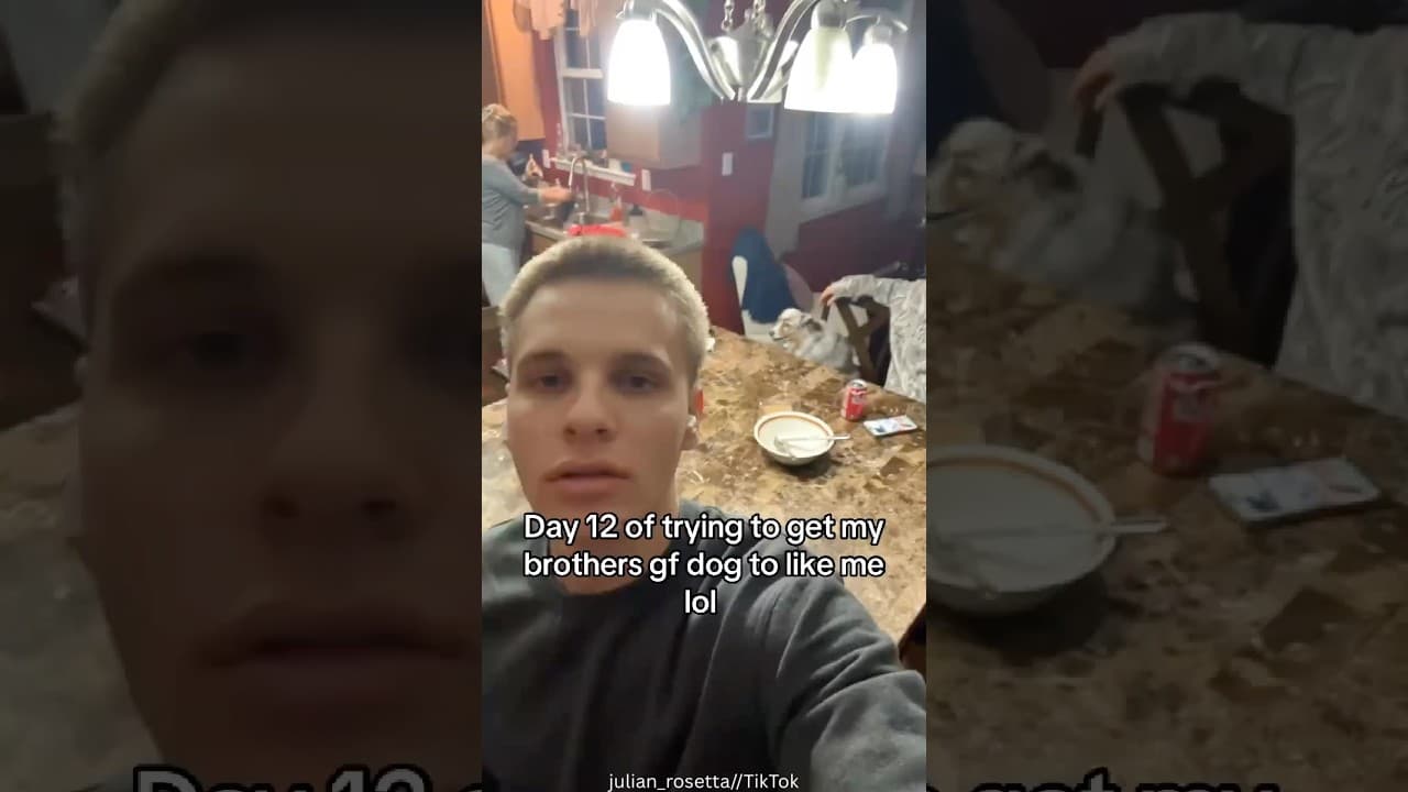 Day 12 Of Guy Trying To Get Dog To Like Him 😂