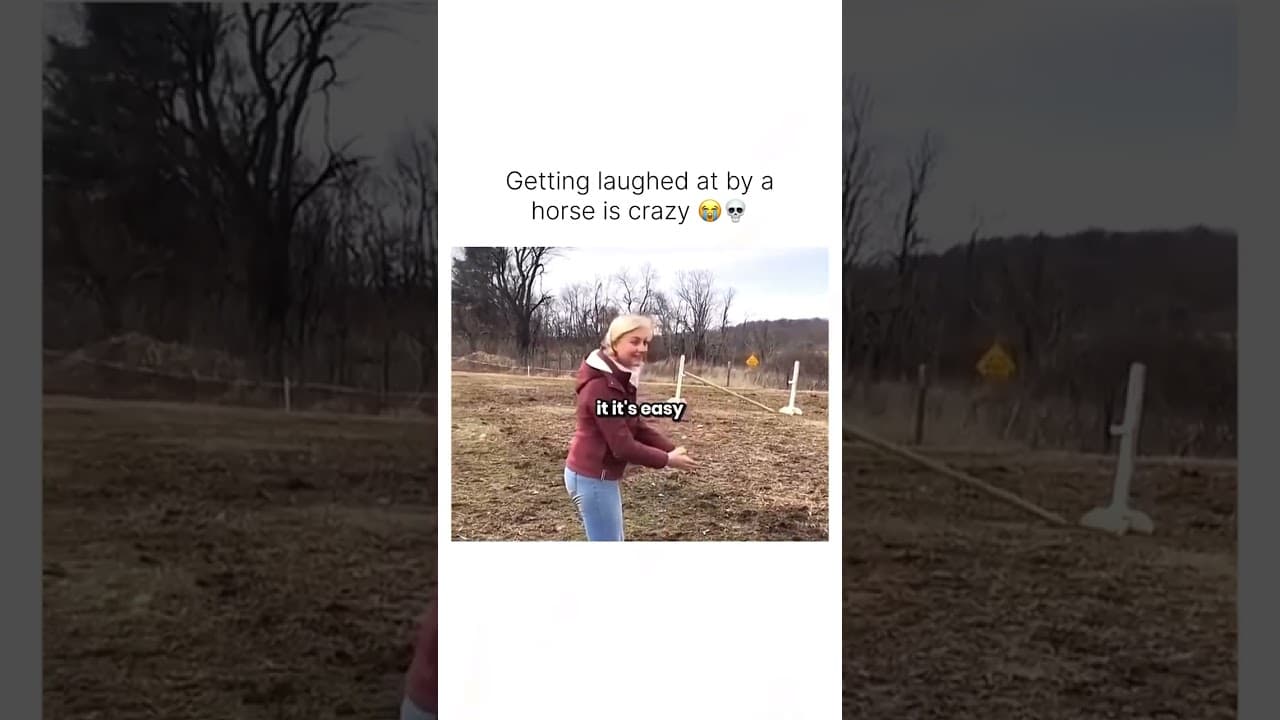 getting laughed at by a horse is crazy 😭🤣 #funny #memes #funnyvideo #trending #viral #love