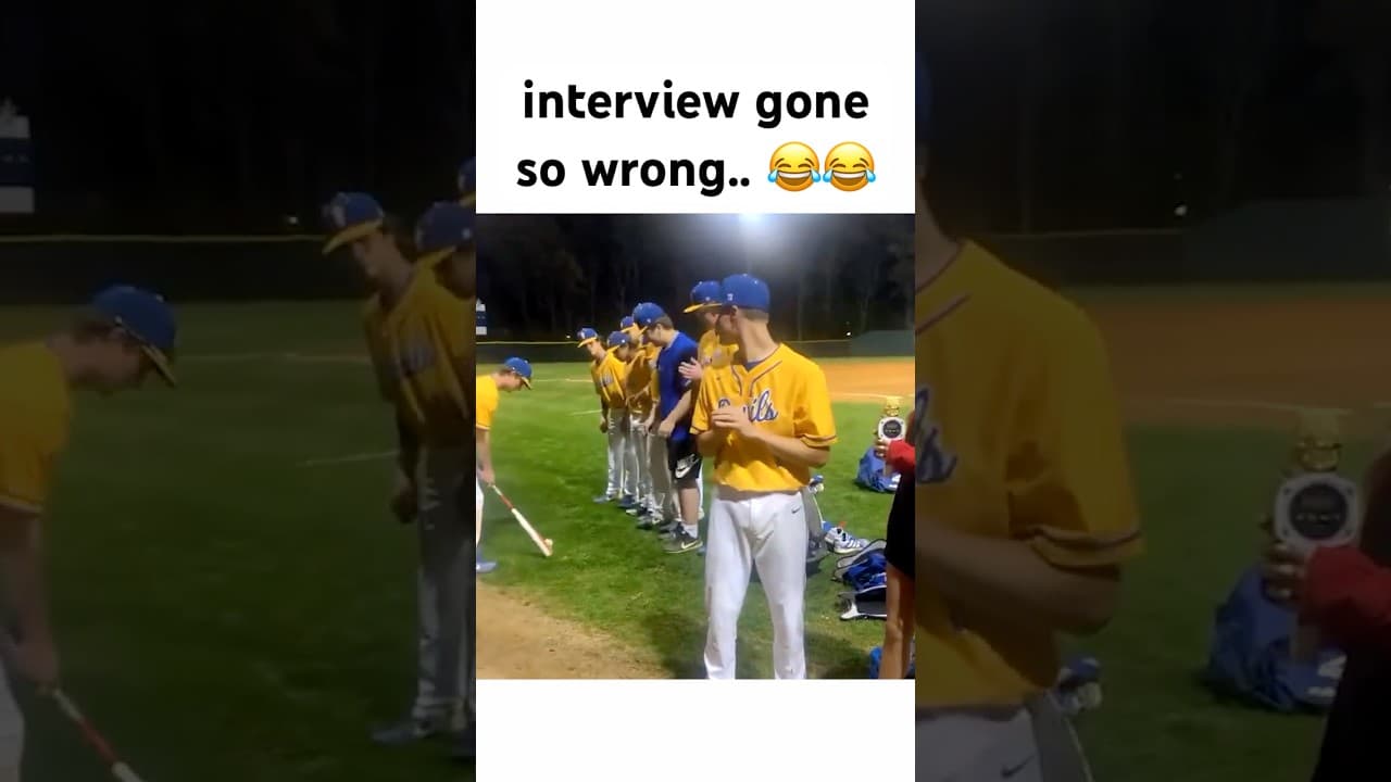 crashed his interview..